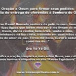 Oração a Oxum para firmar seus pedidos à Senhora do Ouro