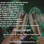 FELIZ 2018!!!  Que neste novo ano que se inicia  Oxalá nos traga a luz e a paz!!!