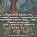 Na mata eu vi um Arco-íris de pena… Okê Caboclo!!!