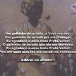 Um galhinho de arruda, a Vovó me deu. Adorei as Almas!!!