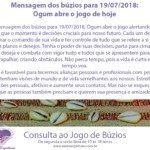 Mensagem dos búzios para 19/07/2018: Ogum abre o jogo de hoje