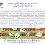 Mensagem dos búzios para 23/08/2018