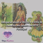 Obrigação anual a Oxóssi e a linha de Caboclos em Janeiro de 2019. Participe!