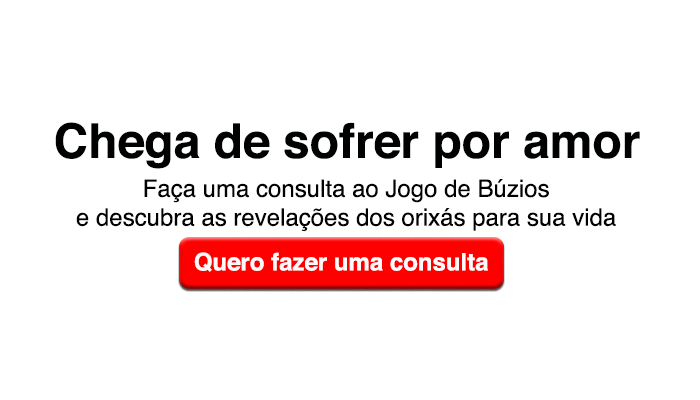 Texto recomenda fazer uma consulta ao Jogo de Búzios para deixar de sofrer por amor