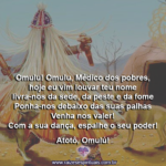 Omulú, Omulú, Venha nos valer nesta segunda-feira