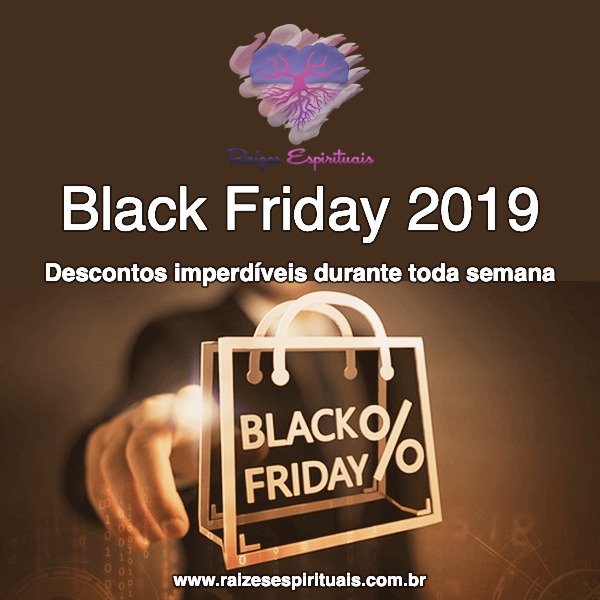 Imagem de uma sacola de compras com o título: Black Friday 2019 - Descontos imperdíveis durante toda semana