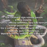 Que o arco-íris de Oxumarê ilumine nosso dia! Arroboboi!