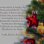 Que o natal seja muita harmonia e amor, sob a luz divina dos Orixás!