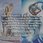 Hoje é dia de Iemanjá e de Nossa Senhora dos Navegantes