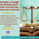 Oferenda a Xangô com Oração para passar em provas e concursos