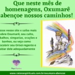 Que neste mês de homenagens, Oxumarê abençoe nossos caminhos