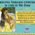 Principais Trabalhos espirituais na linha de Mãe Oxum