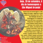 Hoje, 29 de setembro, é dia de homenagens a São Miguel Arcanjo!