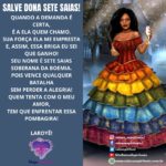 Salve Dona Sete Saias, companheira fiel, defensora do nosso amor