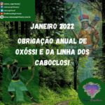 Janeiro 2022-Obrigação Anual de Oxóssi e da Linha dos Caboclos!