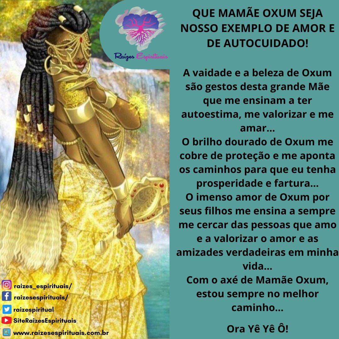 Dia de Mamãe Oxum: Orixá do amor e prosperidade