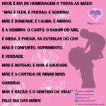 Hoje é dia de homenagem a todas as mães! Feliz dia das Mães!