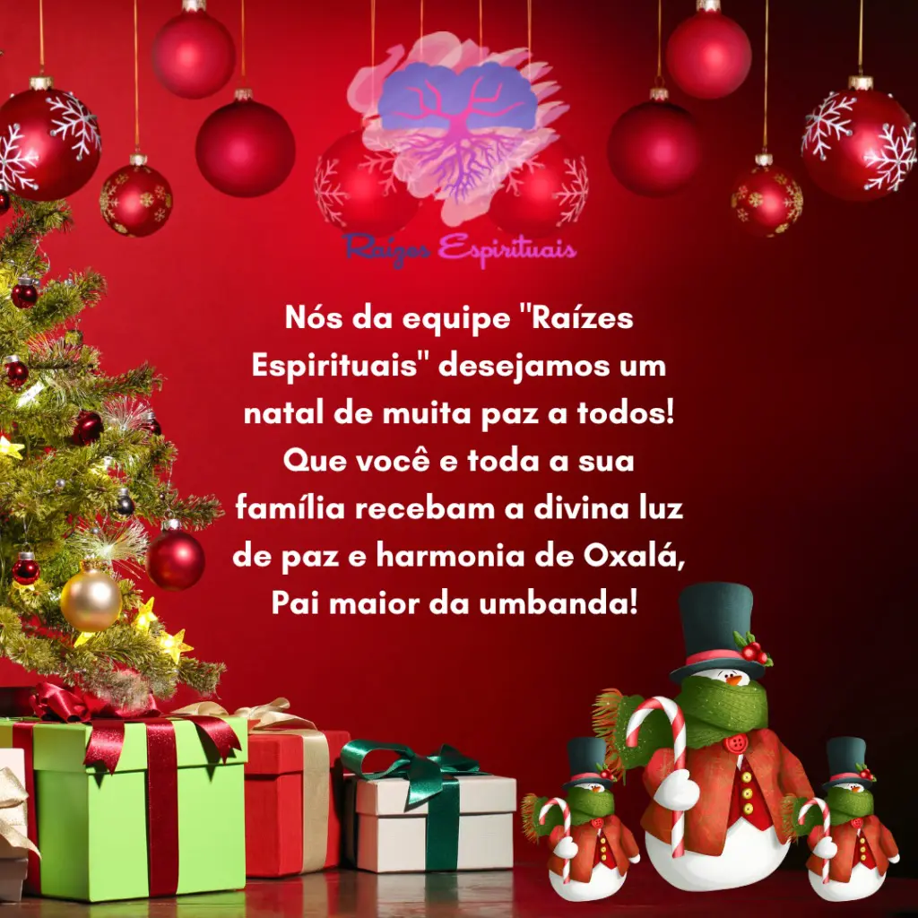 Desejamos um feliz Natal a todos com o axé e a bênção dos Orixás! Desejamos um feliz Natal a todos com o axé e a bênção dos Orixás!