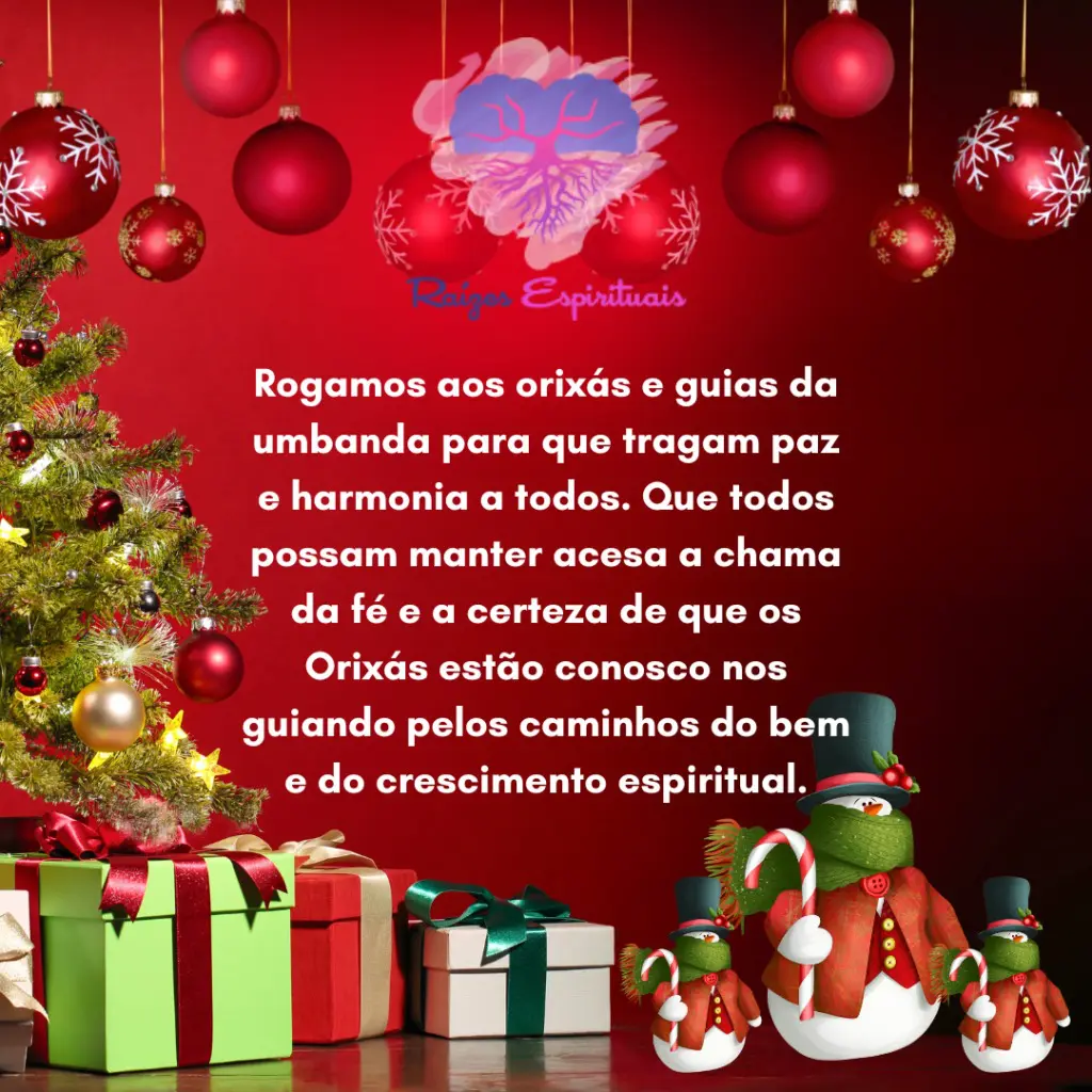 Desejamos um feliz Natal a todos com o axé e a bênção dos Orixás! Desejamos um feliz Natal a todos com o axé e a bênção dos Orixás!